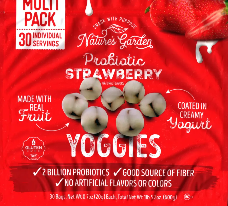 Natures Garden Probiotic Strawberry Yoggies