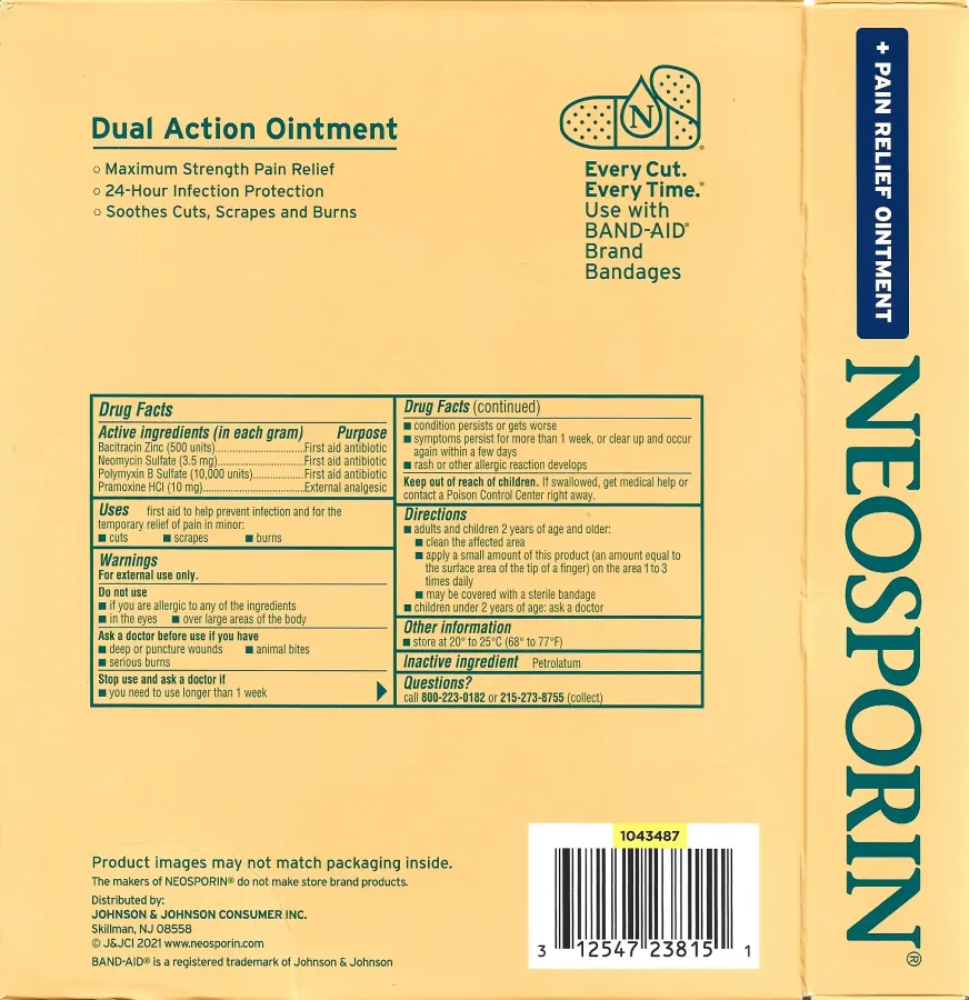 Neosporin 3 Size Pack Drug Facts Ingredients