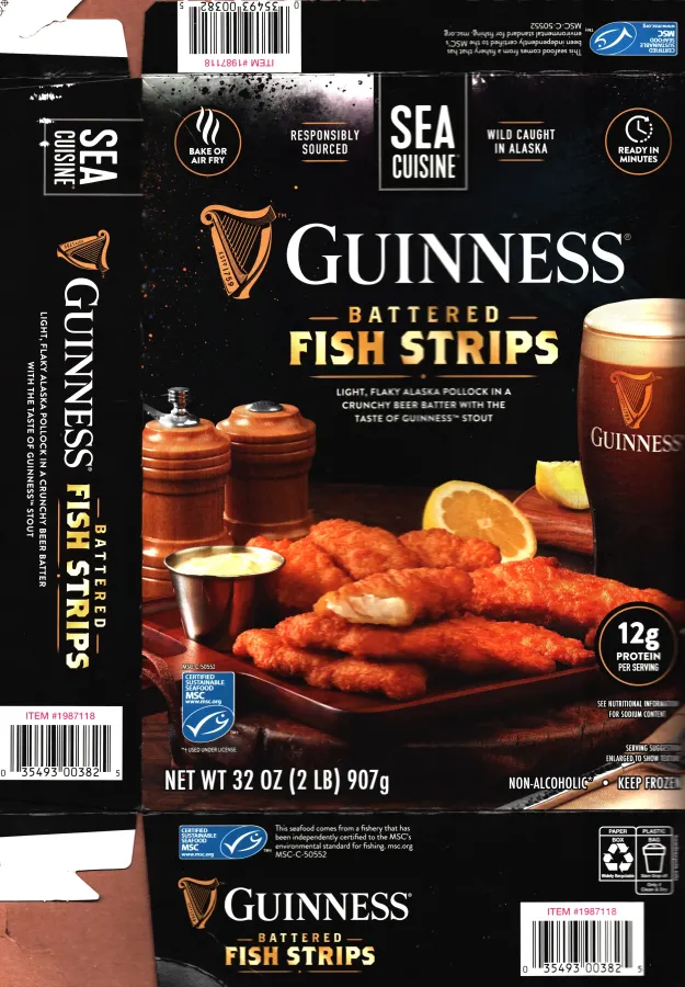 Sea Cuisine Guiness Battered Fish Strips