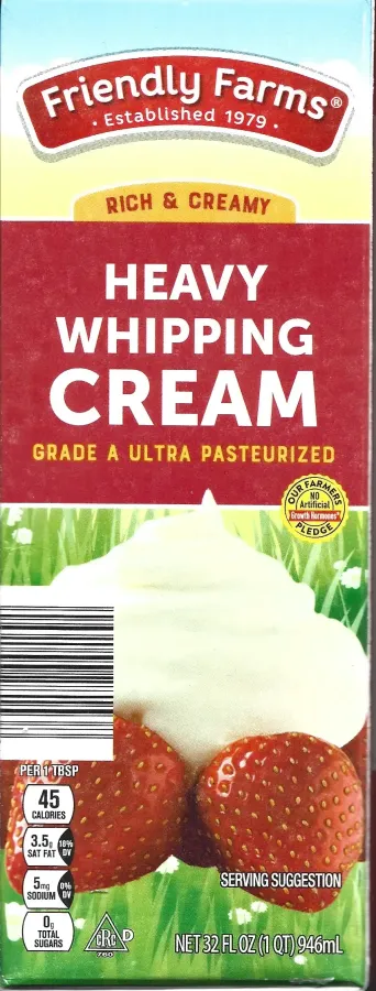 Friendly Farms Heavy Whipping Cream
