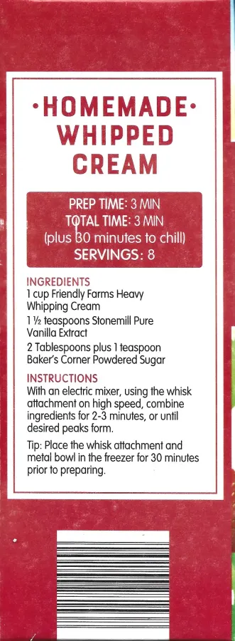 Friendly Farms Heavy Whipping Cream 1