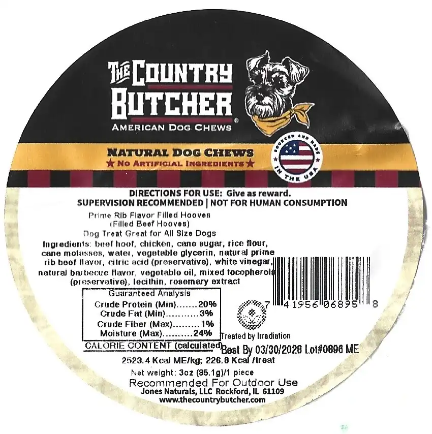 The Country Butcher Dog Chew Ingredients Nutriton Facts