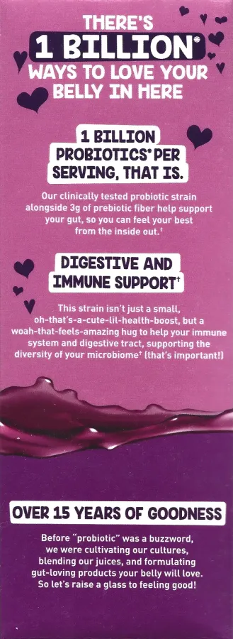 Goodbelly Pomegranate Blackberry Probiotic Juice Carton 1