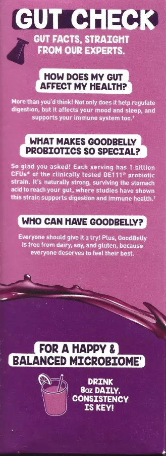 Goodbelly Pomegranate Blackberry Probiotic Juice Carton 2