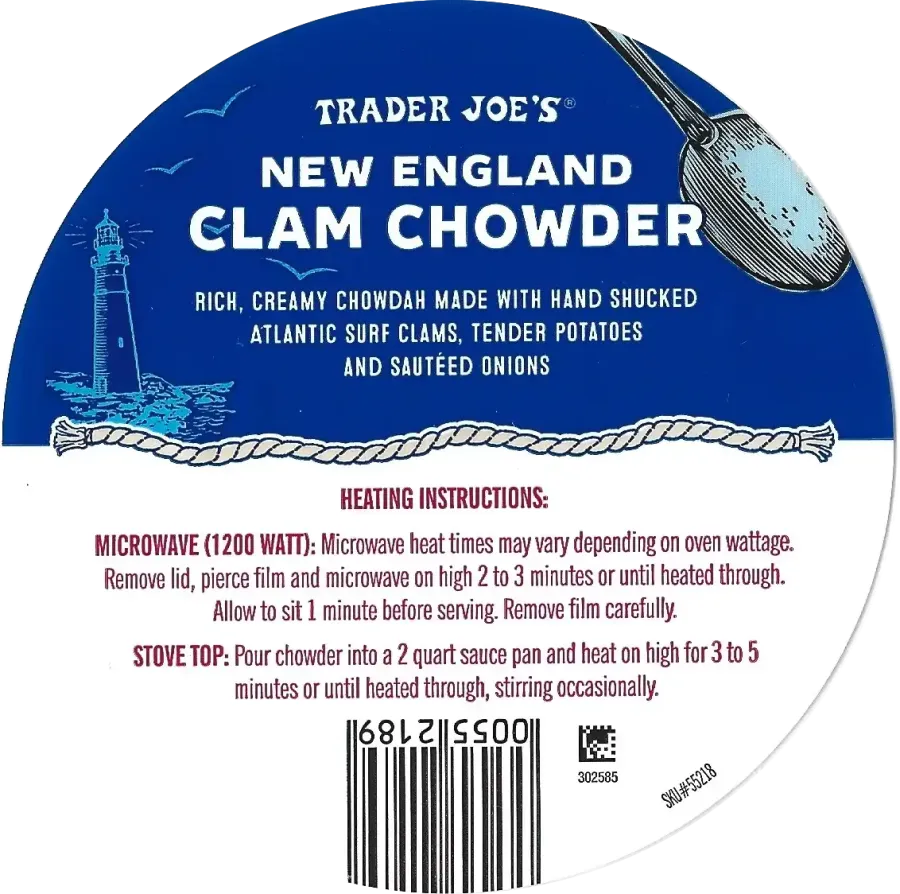 Trader Joes New England Clam Chowder Cooking Directions