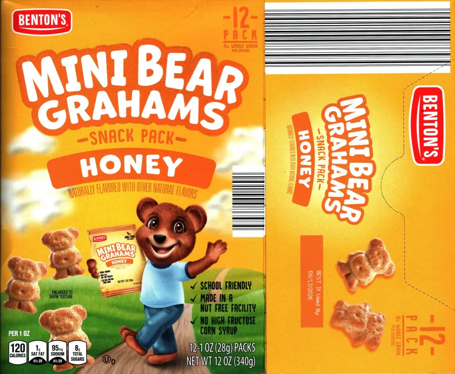 Bentons Mini Bear Honey Grahams